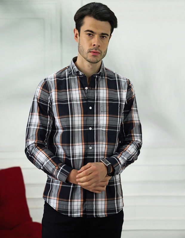 Mochachino Cotton Check Shirt